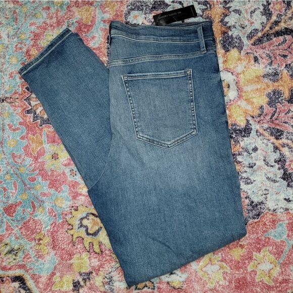 Banana Republic High Rise Skinny Distress Washwell Denim Jeans 34 Tall / 18 Nwt - Picture 8 of 8